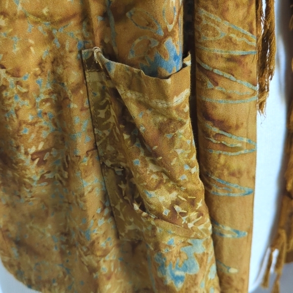 Fringe Tie Dye Boho Cartigan - Picture 6 of 7